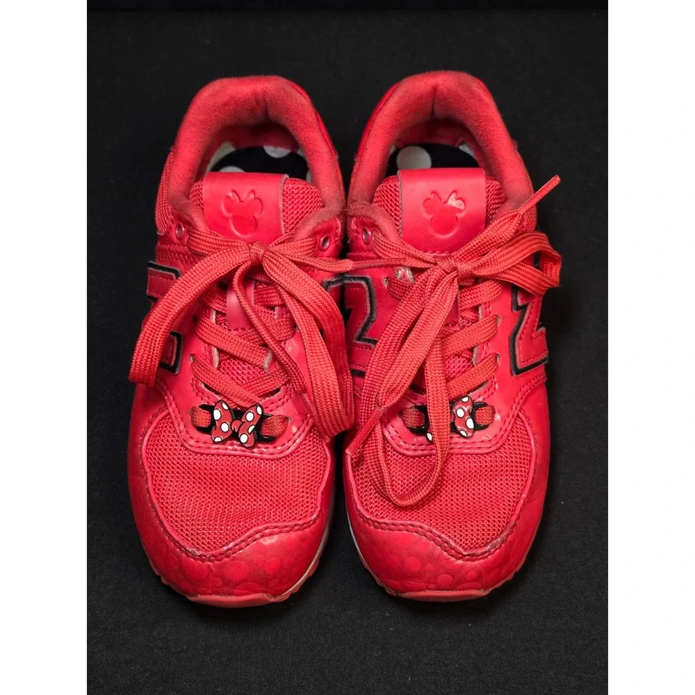 New Balance 574 Minnie Mouse Disney Red Polka Dot Kids Shoes PC574M1 Size 12.5c